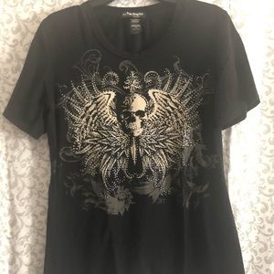 Bus Stop short sleeve biker bling shirt